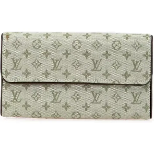 Pre-owned Wallets, female, , Size: ONE SIZE Pre-owned Canvas wallets - Louis Vuitton Vintage - Modalova