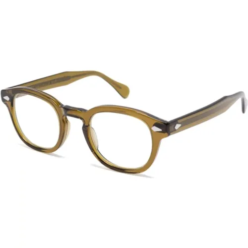 Glasses, unisex, , Size: 46 MM Lemtosh OPT Olive Brown Optical Frame - Moscot - Modalova