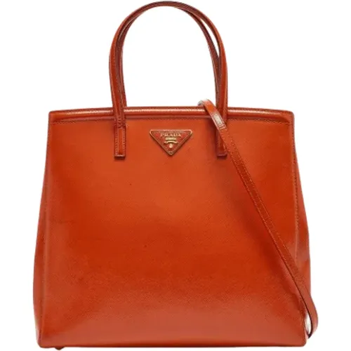 Pre-owned Tote Bags, female, , Size: ONE SIZE Pre-owned Leather totes - Prada Vintage - Modalova