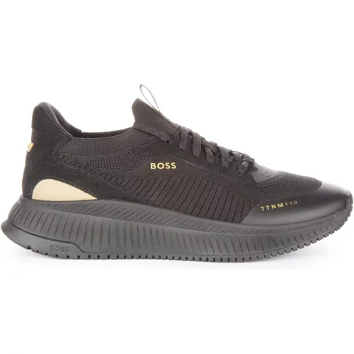 Titanium Evo Gold Sporty Trainers , male, Sizes: 12 UK, 11 UK, 10 UK, 9 UK - Boss - Modalova