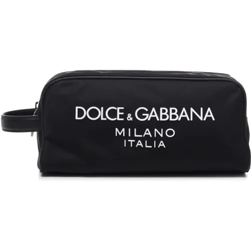 Schwarze Taschen mit Reißverschluss oben,Schwarze Necessair Taschen - Dolce & Gabbana - Modalova