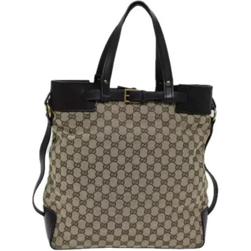 Pre-owned Tote Bags, female, , Size: ONE SIZE Pre-owned Canvas totes - Gucci Vintage - Modalova