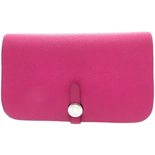Pre-owned Wallets, female, , Size: ONE SIZE Pre-owned Canvas wallets - Hermès Vintage - Modalova