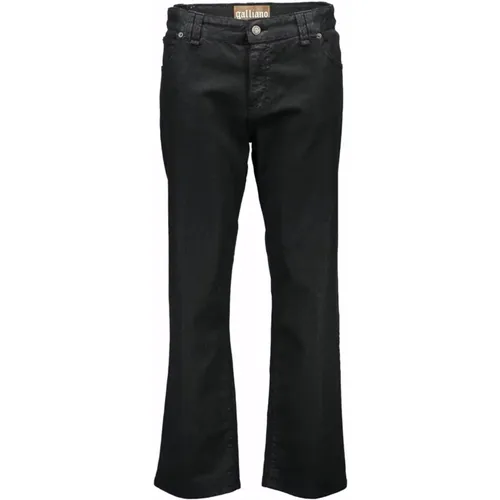 Schwarze Damen 5-Pocket-Cropped-Hose , Damen, Größe: W28 - John Galliano - Modalova