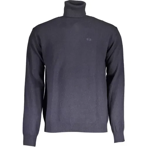 Turtlenecks, male, , Size: XL Elegant Rollneck Sweater with Embroidered Logo - LA MARTINA - Modalova