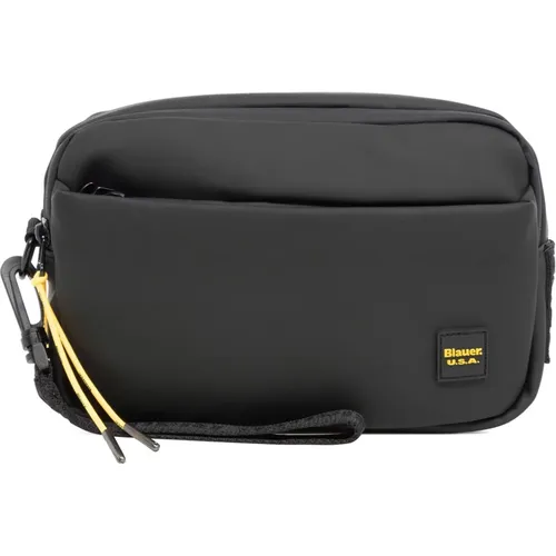 Toilet Bags, male, , Size: ONE SIZE Stylish Toiletry Bag with Zip Closure - Blauer - Modalova