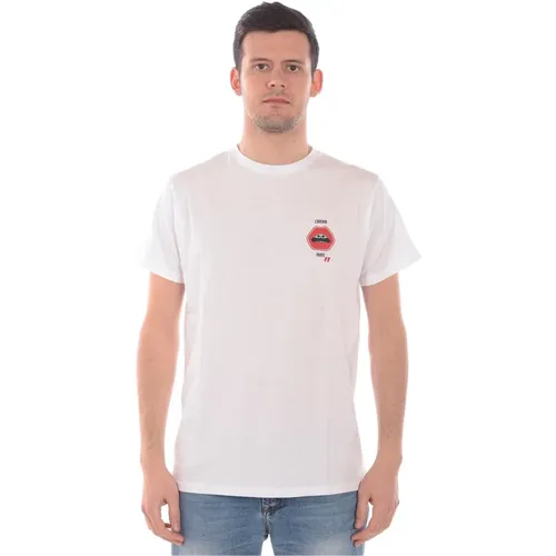 T-Shirts, male, , Size: 2XL Rose Mouth T-Shirt Sweatshirt - Daniele Alessandrini - Modalova