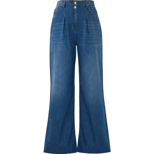 Weit geschnittene Jeans mit doppelten Knöpfen , Damen, Größe: W33 - Kocca - Modalova