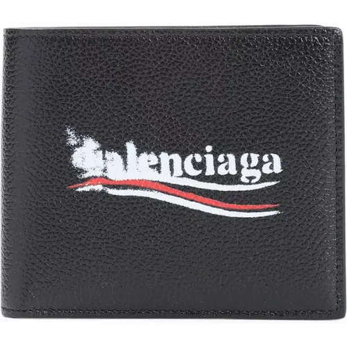 Wallets & Cardholders, male, , Size: ONE SIZE Square Folded Wallet in - Balenciaga - Modalova