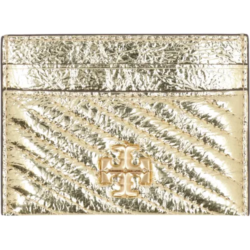 Wallets & Cardholders, female, , Size: ONE SIZE Quilted Leather Card Holder - TORY BURCH - Modalova