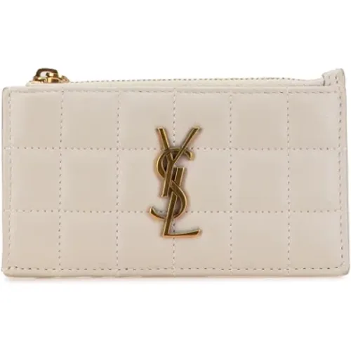 Pre-owned Leather wallets , female, Sizes: ONE SIZE - Yves Saint Laurent Vintage - Modalova