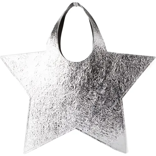 Handbags, female, , Size: ONE SIZE Silver Star Tote Bag - Coperni - Modalova