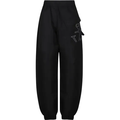 Sweatpants, male, , Size: 2XS Asymmetric Track Pants - JW Anderson - Modalova