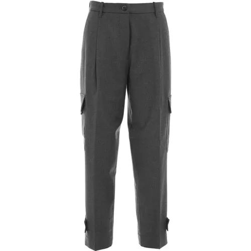 Women`s Clothing Trousers Grey Aw23 , female, Sizes: W30 - Nine In The Morning - Modalova