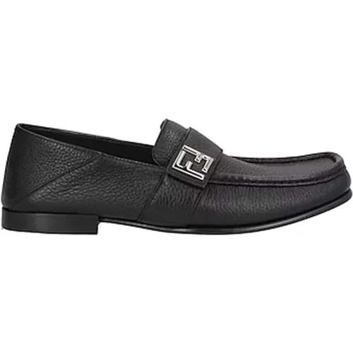 Leather Loafers Stylish Square Toe , male, Sizes: 10 UK, 9 UK, 11 UK - Fendi - Modalova