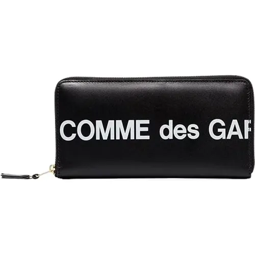 Classic Leather Wallet with Logo Print , male, Sizes: ONE SIZE - Comme des Garçons - Modalova