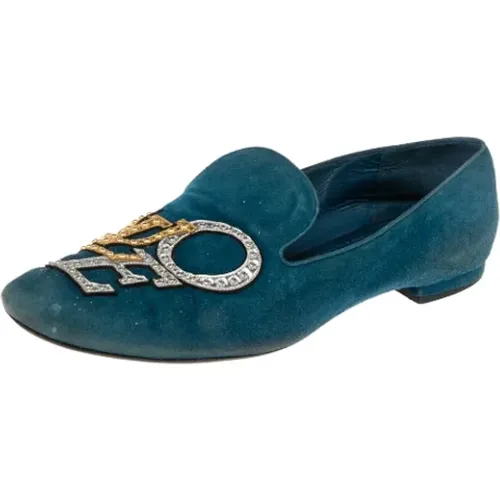 Pre-owned Flats, female, , Size: 7 1/2 US Pre-owned Suede flats - Louis Vuitton Vintage - Modalova