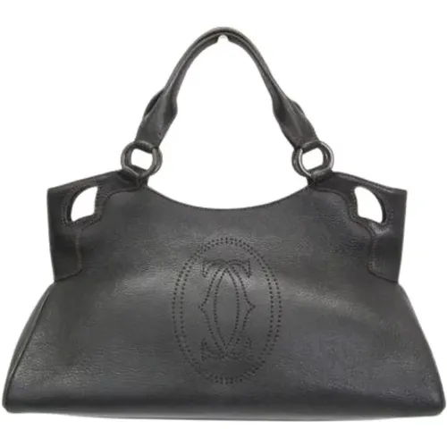 Pre-owned Handbags, female, , Size: ONE SIZE Pre-owned Vintage Leather Handbag - Cartier Vintage - Modalova