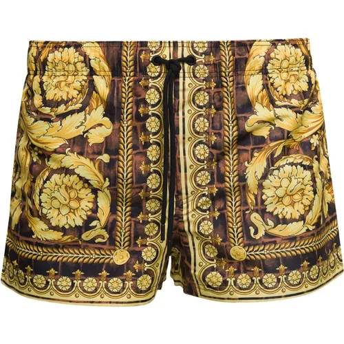 Yellow Sea Clothing Shorts Baroccodile , male, Sizes: L - Versace - Modalova