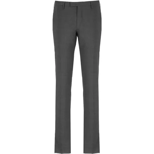 Dark Grey Wool Skinny Trousers , male, Sizes: L, XL, 2XL - PT Torino - Modalova