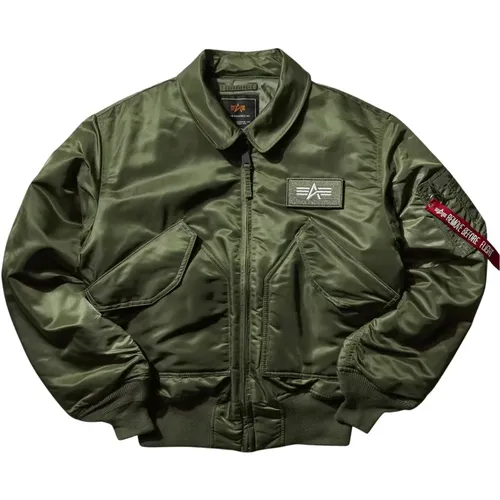 Bomber Jackets, male, , Size: S Stylish Coats Collection - alpha industries - Modalova