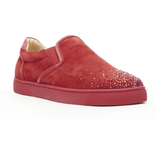Pre-owned Suede sneakers , female, Sizes: 9 UK - Christian Louboutin Pre-owned - Modalova
