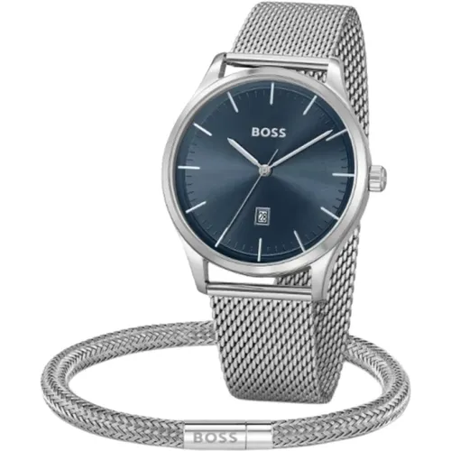 Edelstahl Graue Herrenuhr Hugo Boss - Hugo Boss - Modalova