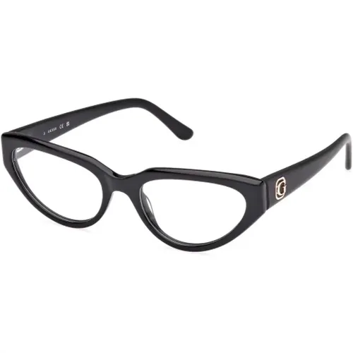 Stylische Cat-Eye Brille , Damen, Größe: 53 MM - Guess - Modalova