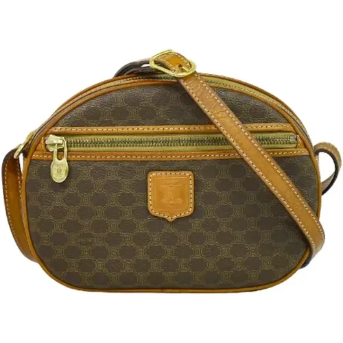 Pre-owned Cross Body Bags, female, , Size: ONE SIZE Pre-owned Canvas shoulder-bags - Celine Vintage - Modalova