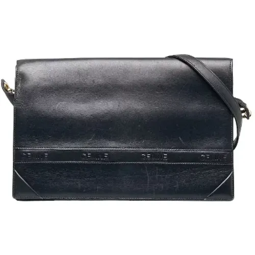 Pre-owned Cross Body Bags, female, , Size: ONE SIZE Pre-owned Leather shoulder-bags - Celine Vintage - Modalova