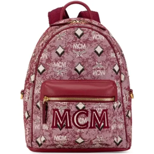 Pre-owned Backpacks, female, , Size: ONE SIZE Pre-owned Canvas backpacks - MCM Pre-owned - Modalova