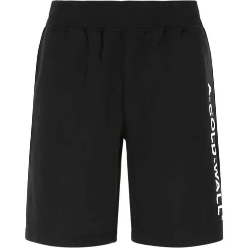 Schwarze Baumwoll -Bermuda -Shorts - A-Cold-Wall - Modalova
