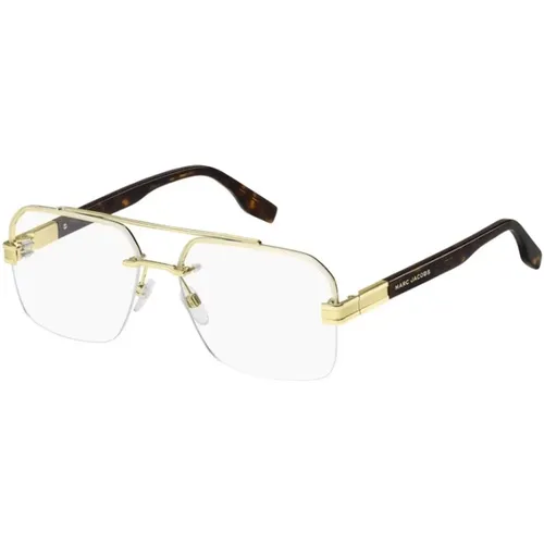 Gold Havana Glasses , unisex, Sizes: 60 MM - Marc Jacobs - Modalova