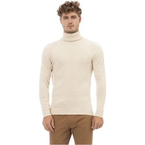 Dolcevita Sweater - Long Sleeve - Ribbed , male, Sizes: XL, L, 2XL - Alpha Studio - Modalova