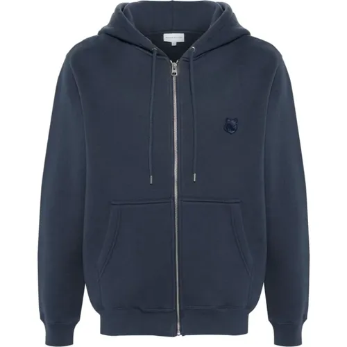 Zip-throughs, male, , Size: S Maison Kitsune Sweaters - Maison Kitsuné - Modalova