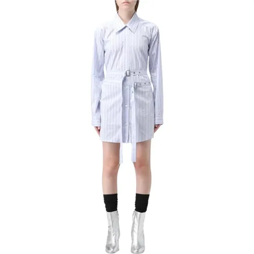 Shirt Dresses, female, , Size: 2XS Striped Mini Dress with Belt - Ambush - Modalova