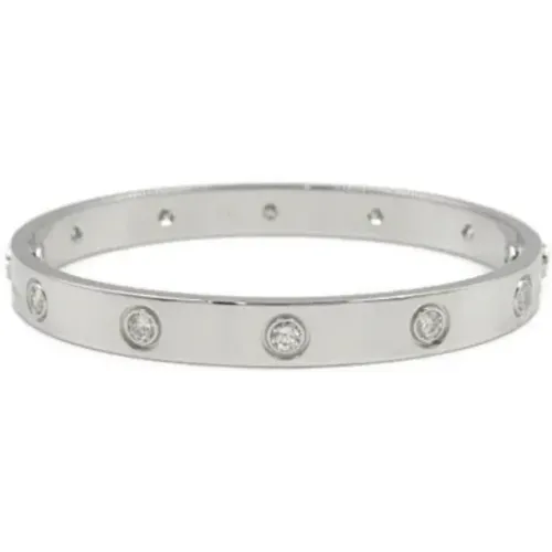 Pre-owned Jewellery, female, , Size: ONE SIZE Pre-owned White Gold bracelets - Cartier Vintage - Modalova