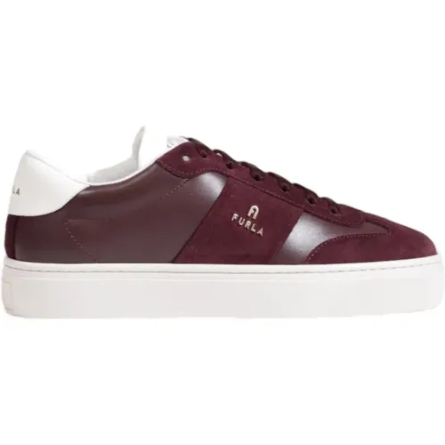 Lace-Up Sneaker Autumn/Winter Collection Leather , female, Sizes: 4 UK, 3 UK, 7 UK - Furla - Modalova