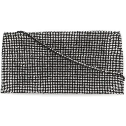 Cross Body Bags, female, , Size: ONE SIZE Rhinestone Shoulder Bag with Crystal Handle - Benedetta Bruzziches - Modalova