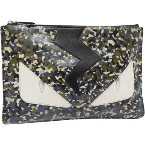 Pre-owned Clutches, female, , Size: ONE SIZE Pre-owned Leather clutches - Fendi Vintage - Modalova