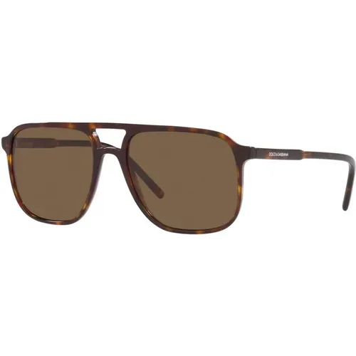 Moderne Eckige Sonnenbrille Braun - Dolce & Gabbana - Modalova