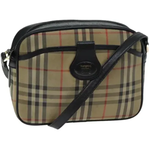 Pre-owned Cross Body Bags, female, , Size: ONE SIZE Pre-owned Canvas shoulder-bags - Burberry Vintage - Modalova