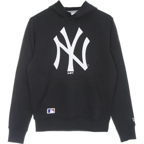 Hoodies, male, , Size: L NY Yankees Logo Hoodie Navy/White - new era - Modalova