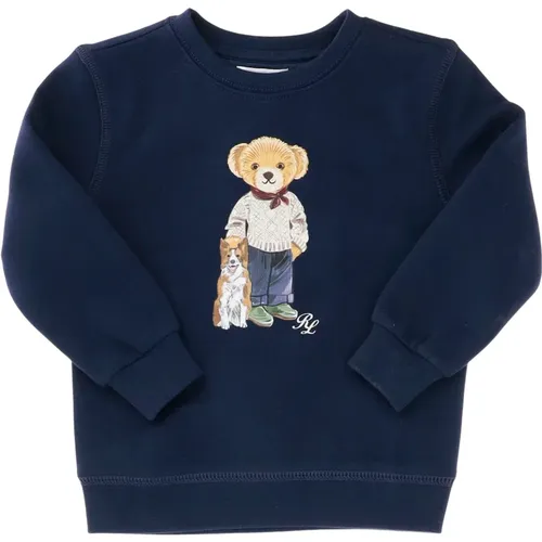 Sweatshirt aus Baumwollmischung mit Polo Bear Motiv - Polo Ralph Lauren - Modalova