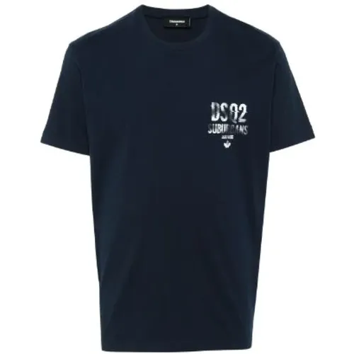 Cool Fit Logo Print T-shirt , Herren, Größe: M - Dsquared2 - Modalova