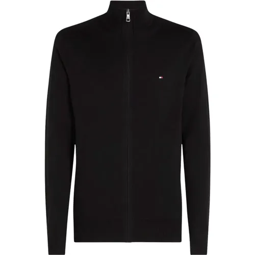 Klassischer Cardigan mit Reißverschluss aus Kaschmir-Mix , Herren, Größe: 2XL - Tommy Hilfiger - Modalova