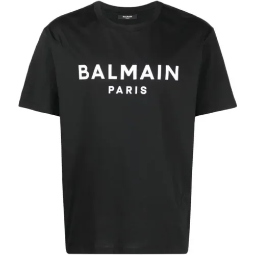 Bedrucktes Logo-T-Shirt Balmain - Balmain - Modalova