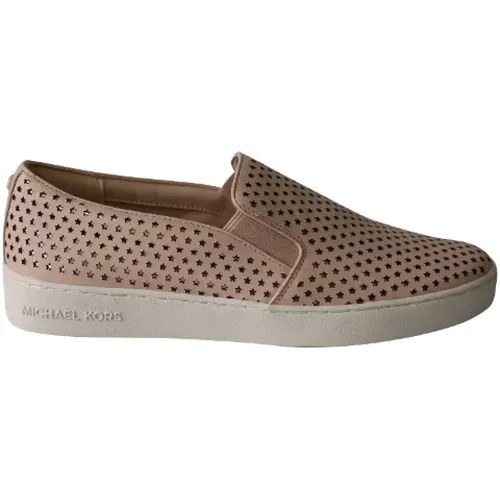 Pre-owned Flats, female, , Size: 11 US Pre-owned Leather sneakers - Michael Kors Pre-owned - Modalova