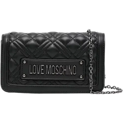 Damen Geldbörse mit Münzfach , Damen, Größe: ONE Size - Love Moschino - Modalova