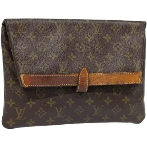 Pre-owned Canvas clutches , female, Sizes: ONE SIZE - Louis Vuitton Vintage - Modalova